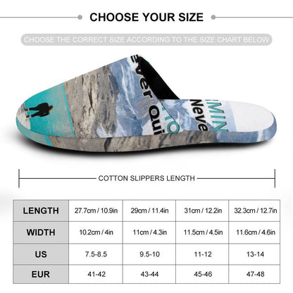 Flannel Men's Cotton Slippers