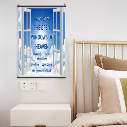 Canvas Hanging Poster with Scrolls-16"x24"/ 40x60cm