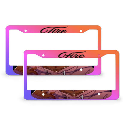 License Plate Frames with 4 Round Holes (1 Pair)