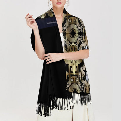 Cashmere-like Tassel Scarf (All-Over Printing)