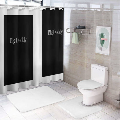 Shower Curtain Set with 3 Rugs