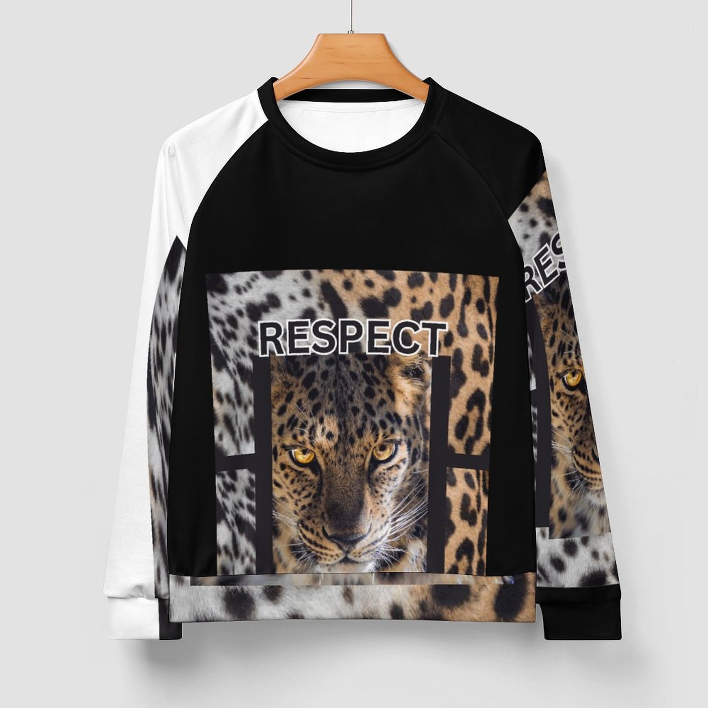 280gsm Men's Crewneck Sweatshirt Raglan A27H (All-Over Printing)