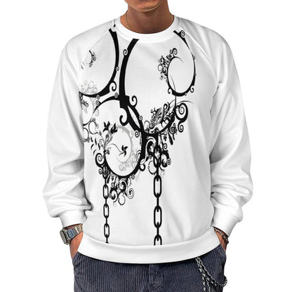 280gsm Men's Crewneck Sweatshirt Raglan A27H (All-Over Printing)