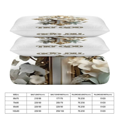 KING/CALIFORNIA KING 3-Piece Bedding Set-102"x90"/ 259x229cm (Dual-sided Printing)-