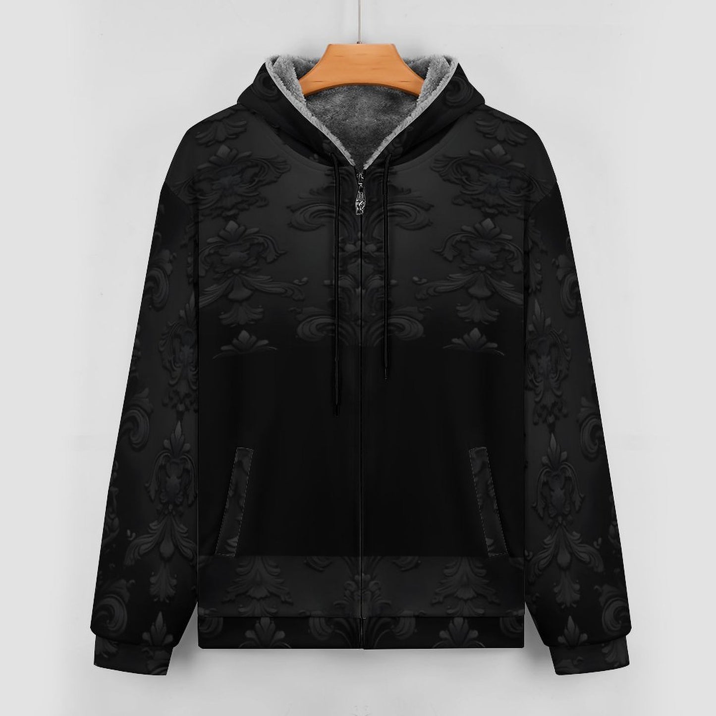 230gsm Full Zip up Hoodie with Plush Lining WZIP (All-Over Printing)