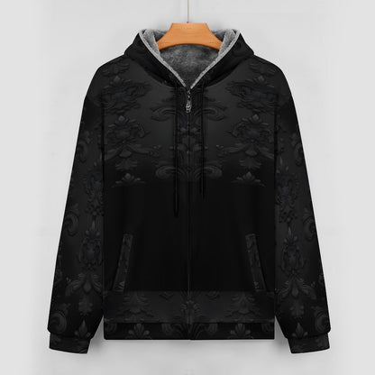 230gsm Full Zip up Hoodie with Plush Lining WZIP (All-Over Printing)