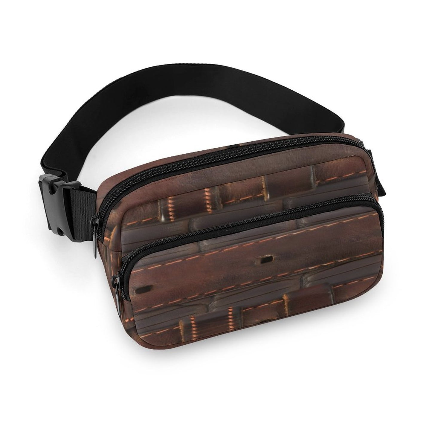 RUGGED LEATHER BUCKLE Print Bum Bag