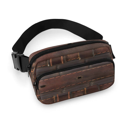 RUGGED LEATHER BUCKLE Print Bum Bag