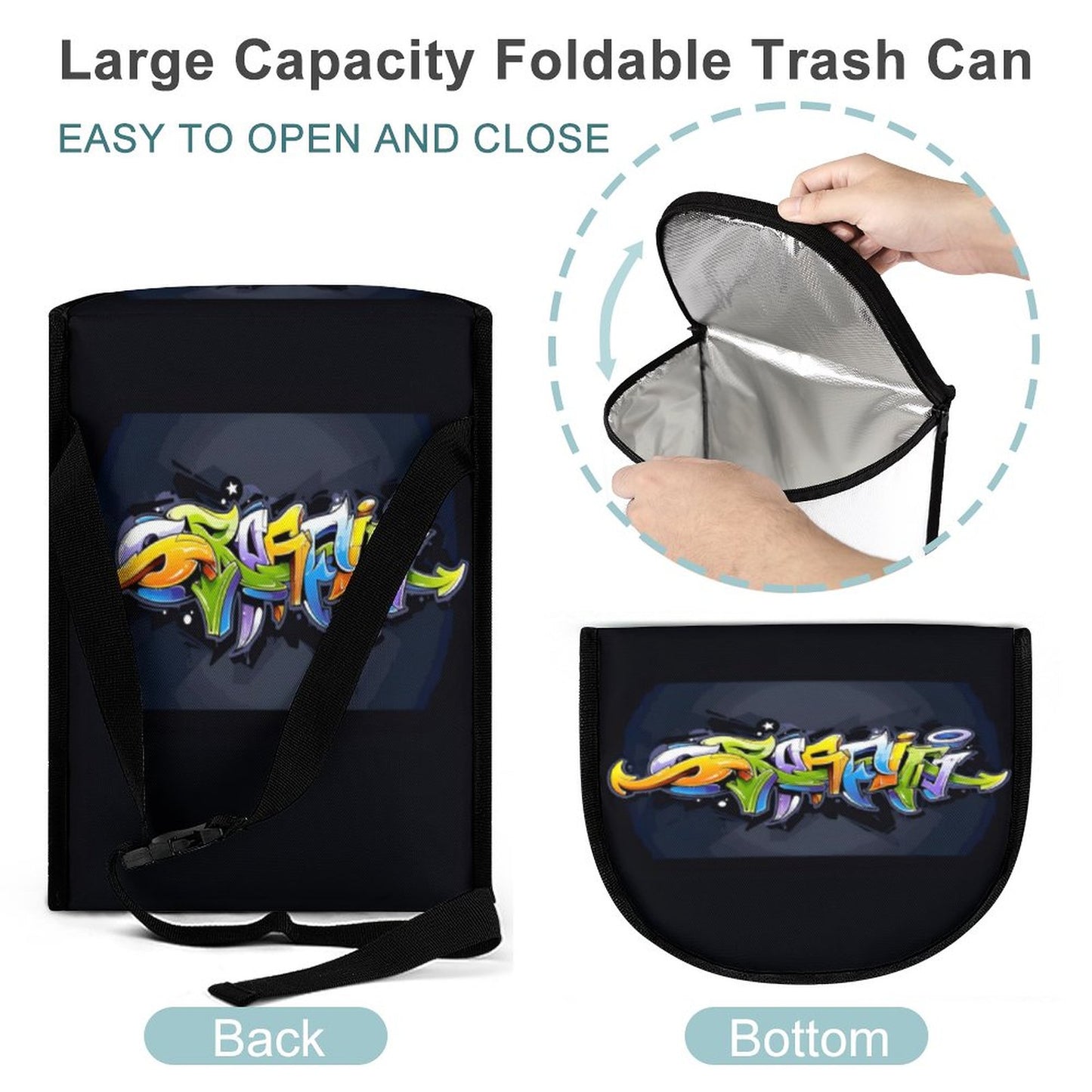 Collapsible Car Trash Bin