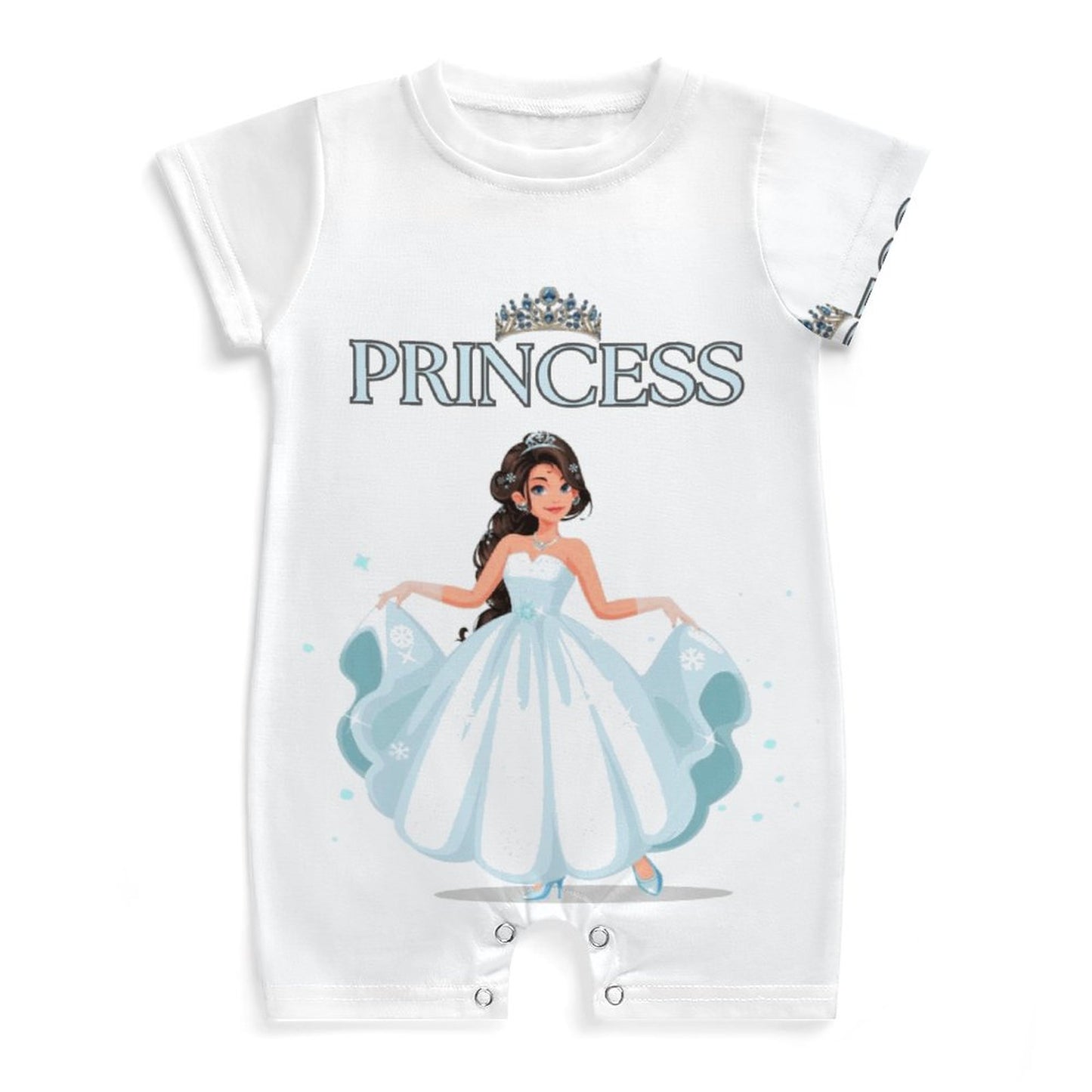 Short Sleeve Baby Bodysuit Romper PLR (All-Over Printing)