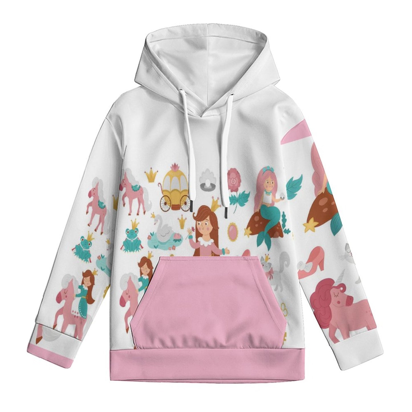 160gsm Children's Lightweight Pullover Hoodie A38H (All-Over Printing)