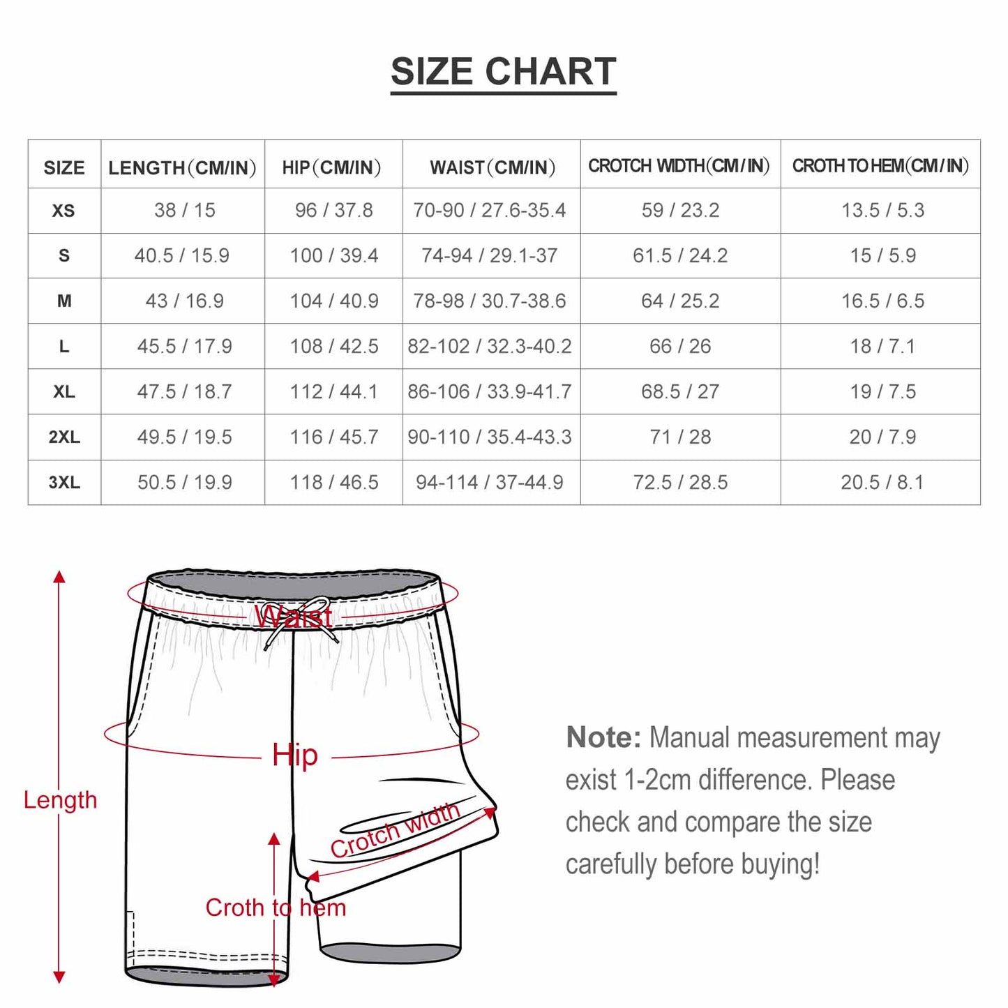 Men's Beach Shorts with 4 Pockets