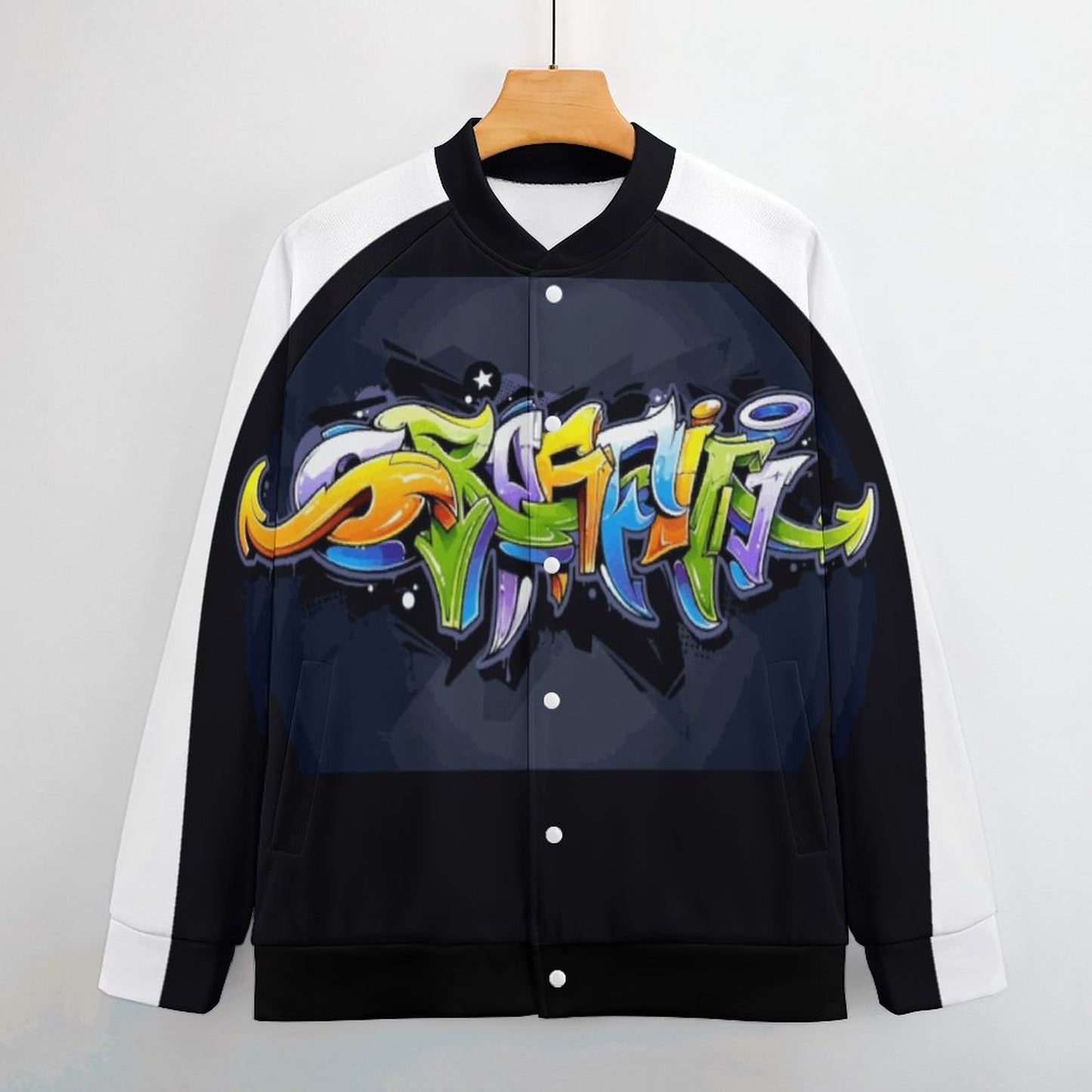 COLORFUL GRAFFITI Men's Baseball Jacket-*2XS-6XL