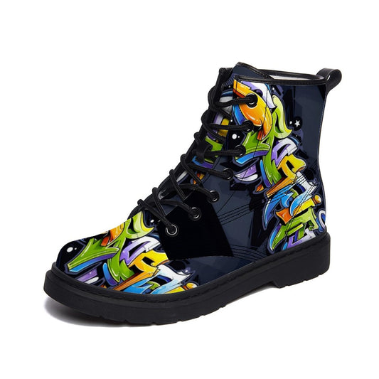 COLORFUL GRAFFITI Unisex Boots (comfortable plush FUR interior)