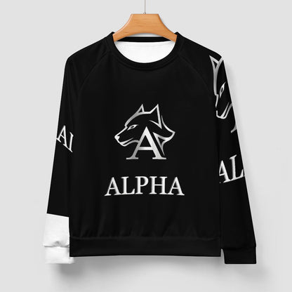 280gsm Men's Crewneck Sweatshirt Raglan A27H (All-Over Printing)