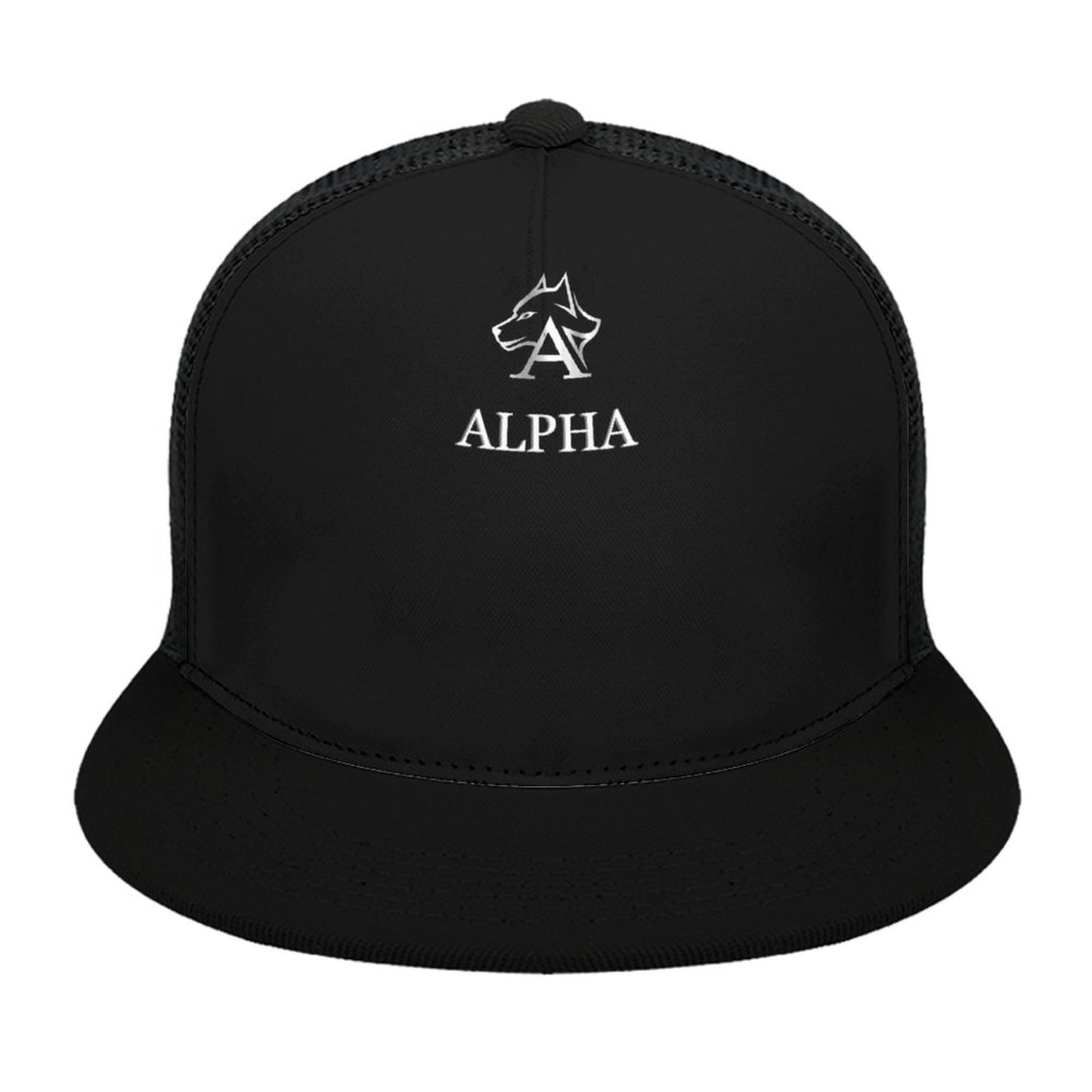 Flat Brim Trucker Hat with Fashion Frontier
