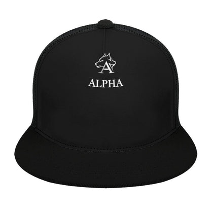 Flat Brim Trucker Hat with Fashion Frontier