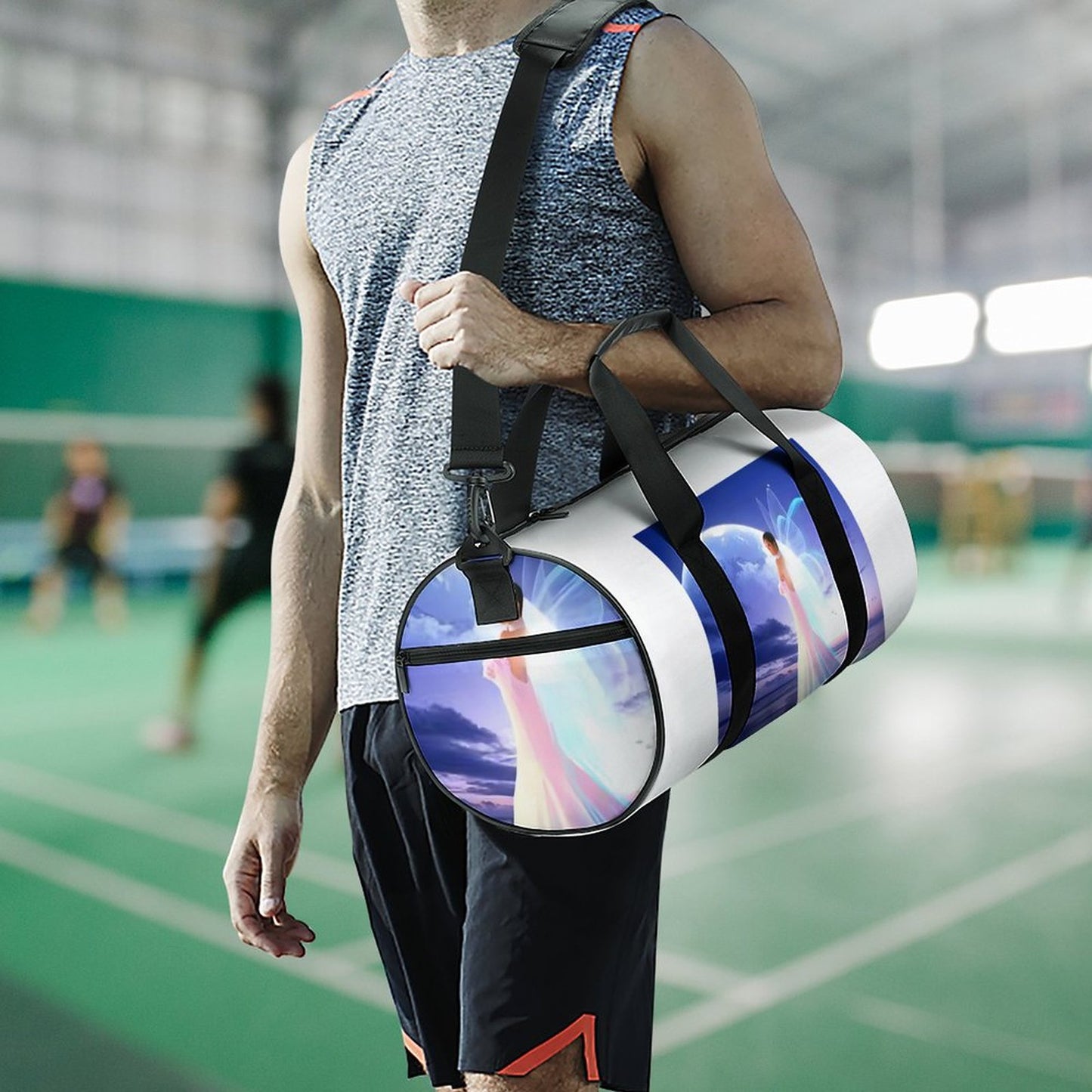 Cylindrical Gym Bag Q006