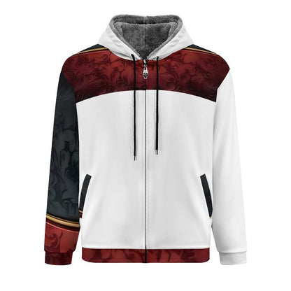 230gsm Full Zip up Hoodie with Plush Lining WZIP (All-Over Printing)