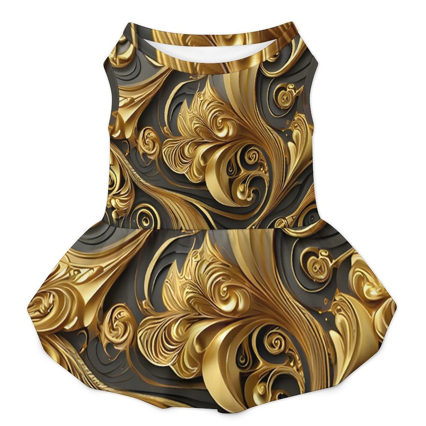 Plus Size Pet Ruffled Dress