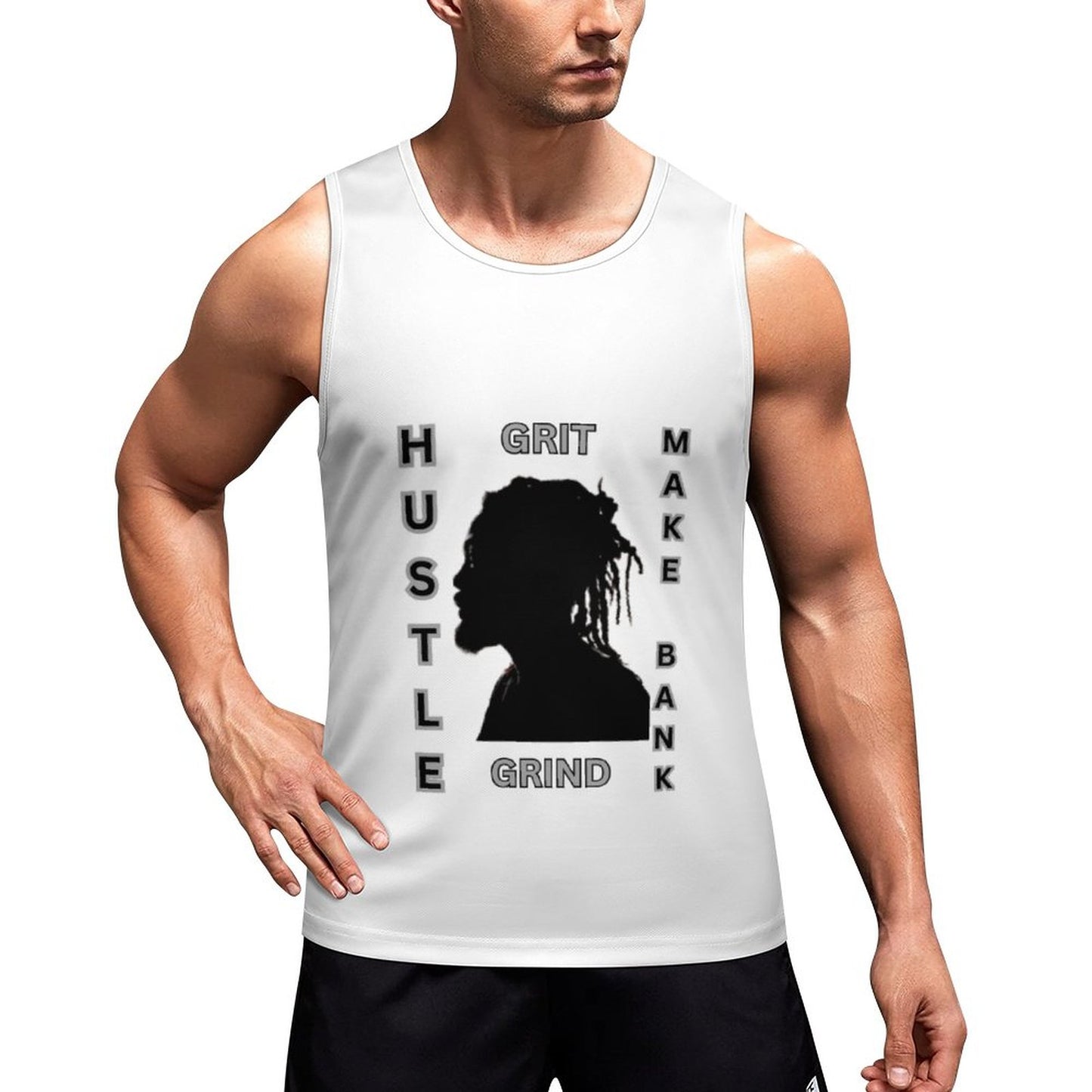 Men's Printed Vest BK (All-Over Printing)
