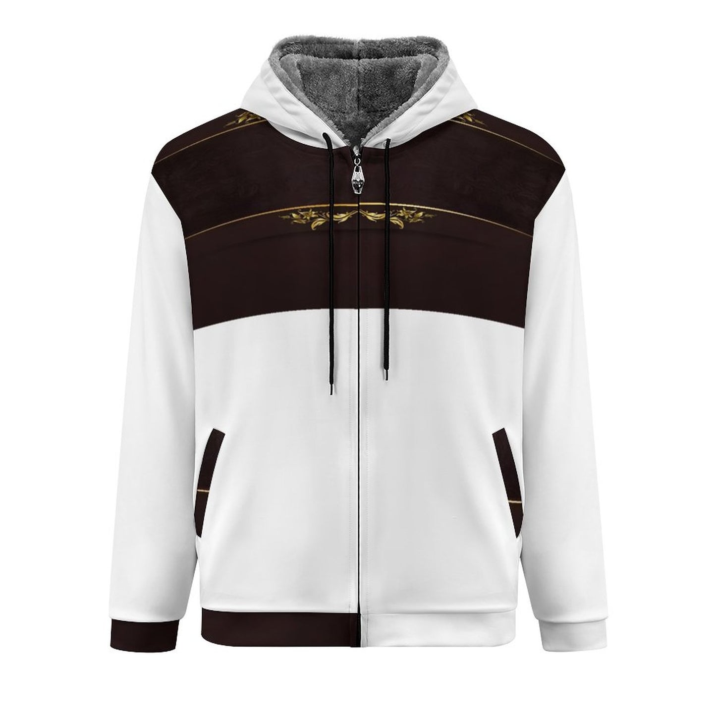230gsm Full Zip up Hoodie with Plush Lining WZIP (All-Over Printing)