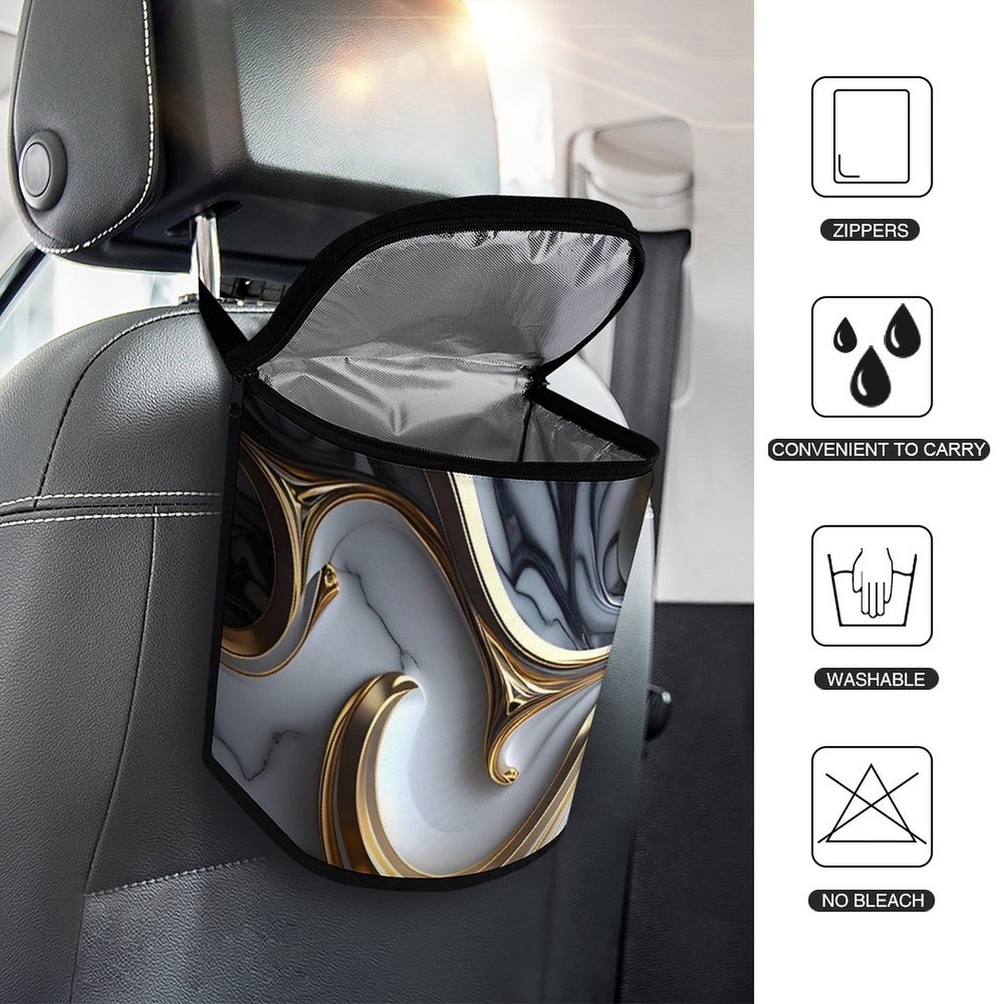 Collapsible Car Trash Bin