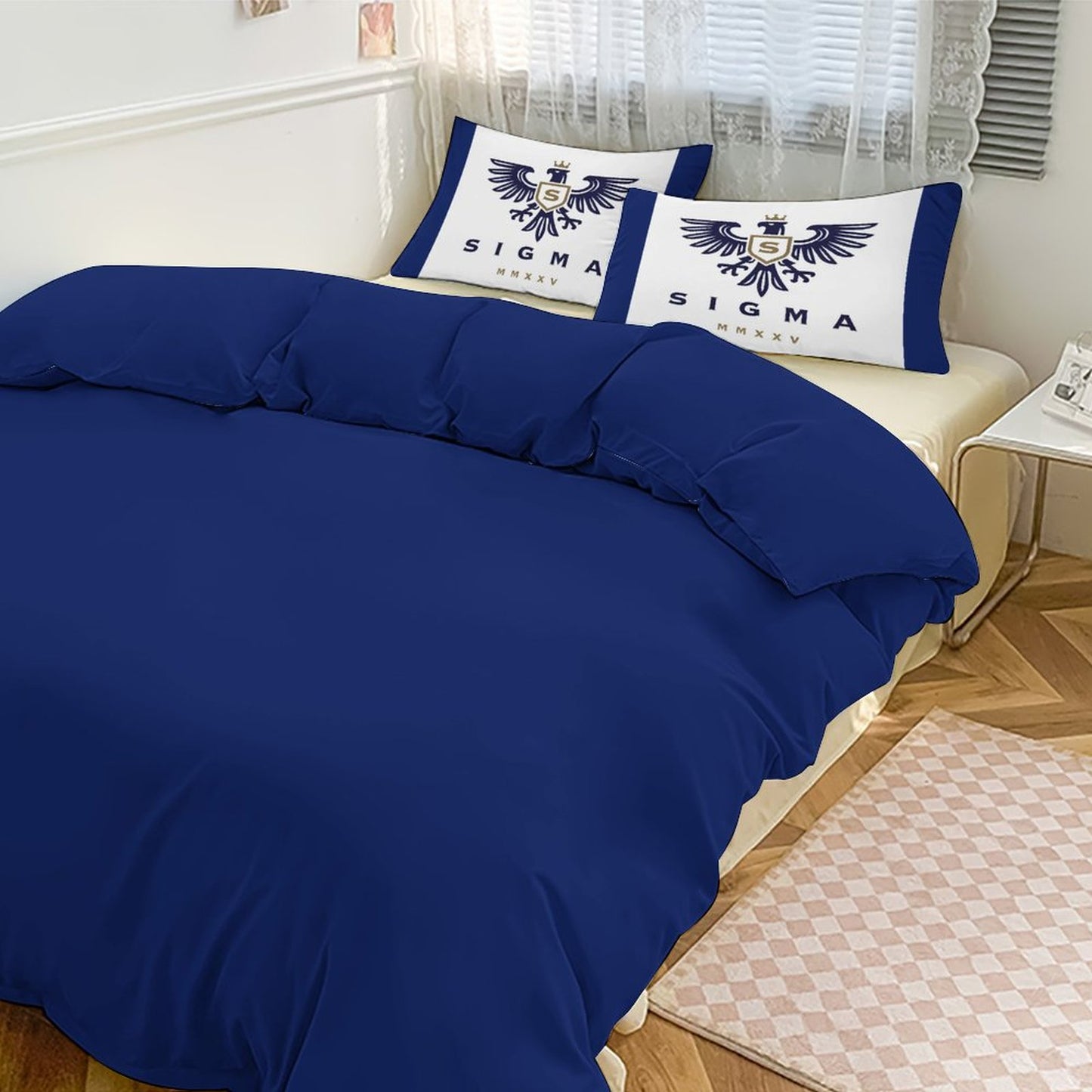 3-Piece Bedding Set-86"×70"/ 218×177cm (Dual-sidede Printing)