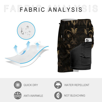Men's Hawaiian shorts with 4 Pockets