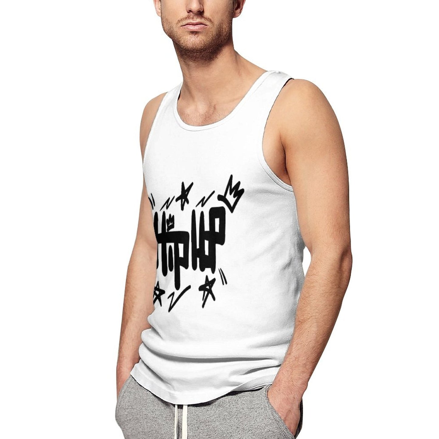 Men's Printed Vest BK (All-Over Printing)