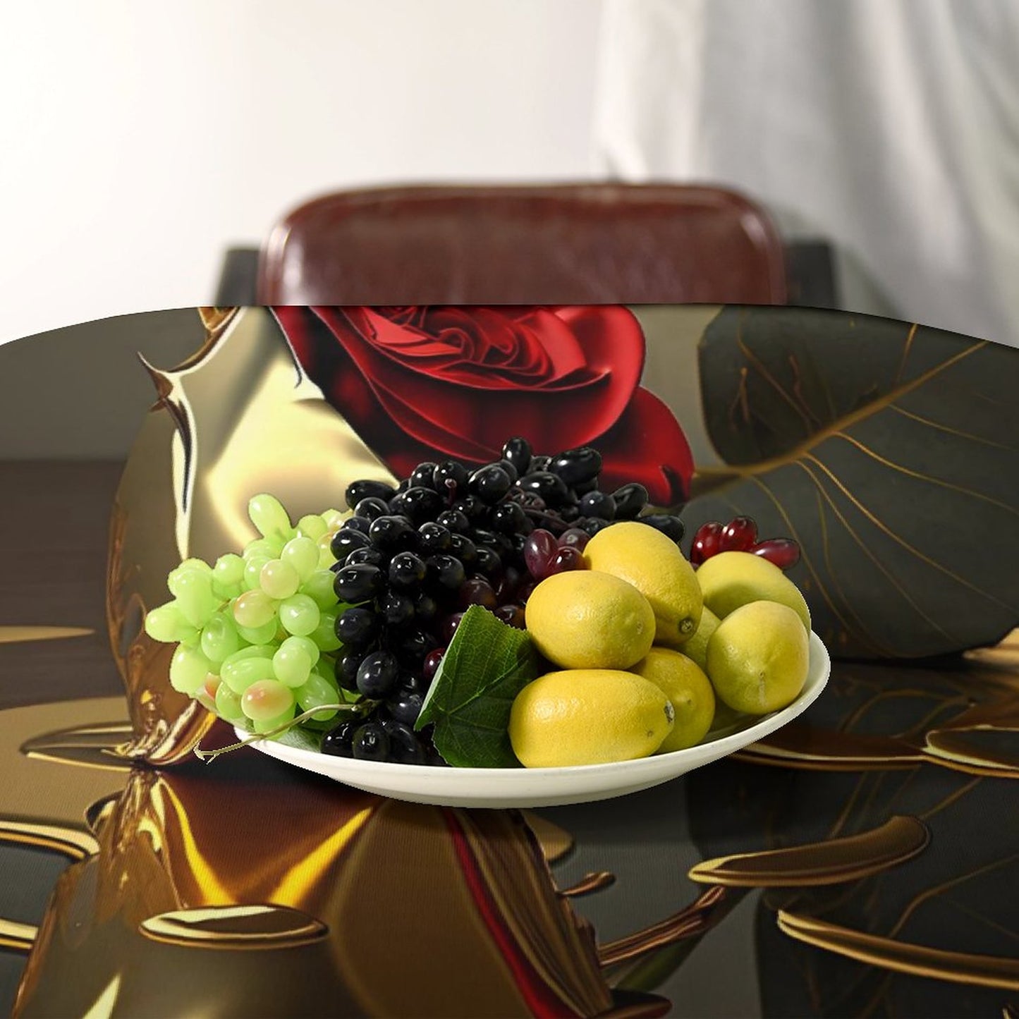 ROSE IN GOLD Rectangle Tablecloth