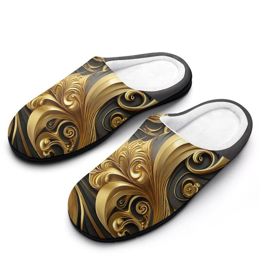 Personalized Men's Cotton Slippers (All-Over Printing)