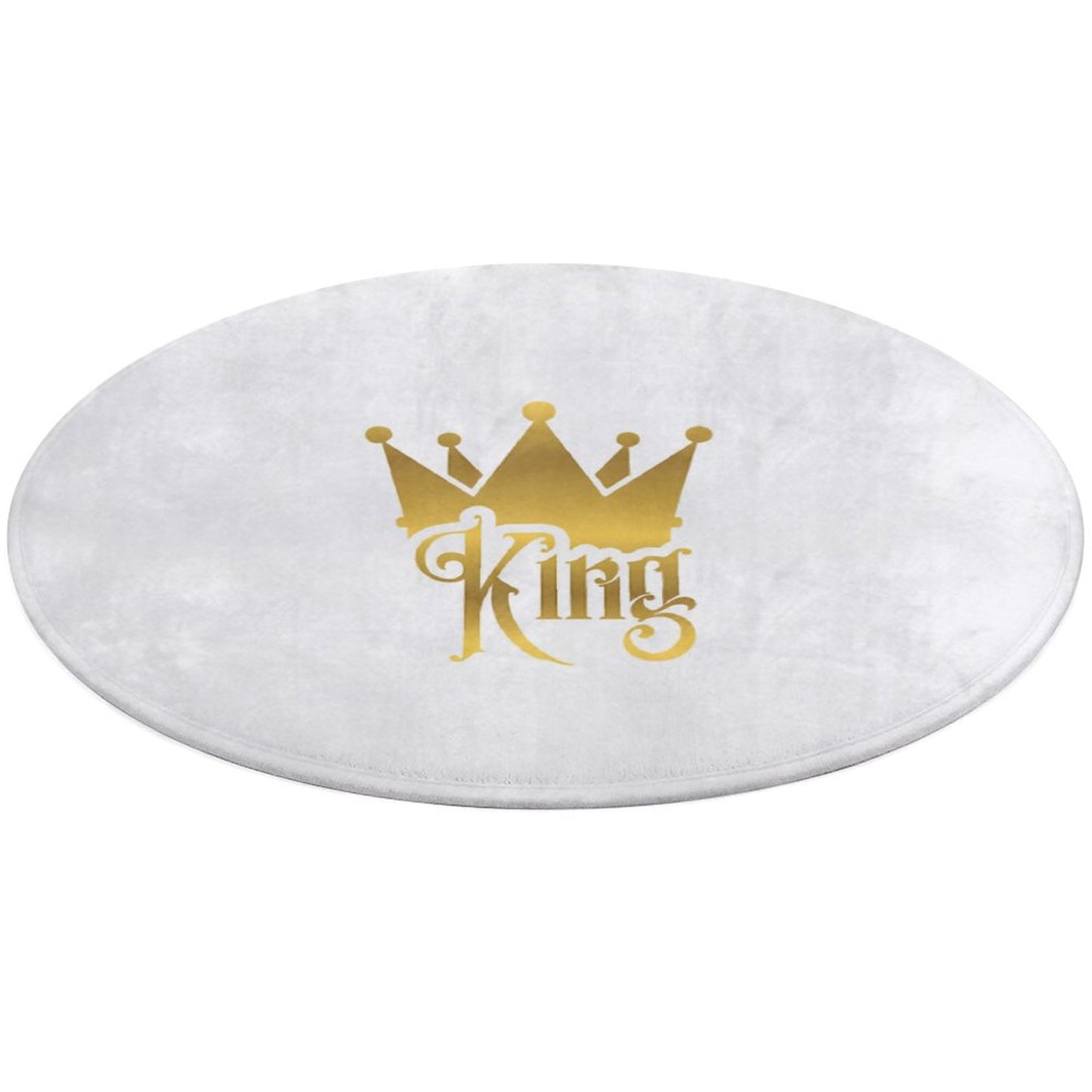 Round Coral Velvet Warm Floor Mat