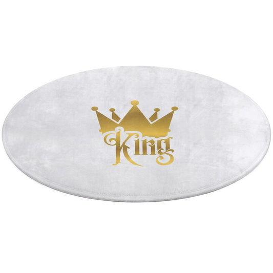 Round Coral Velvet Warm Floor Mat