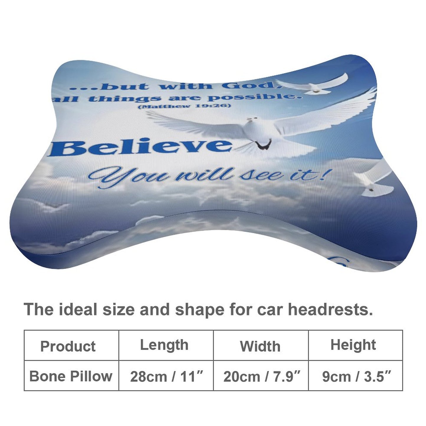 Car Pillow-BELIEVE