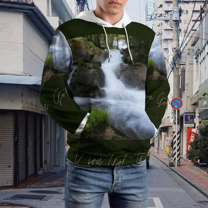 230gsm Men's Cool Hoodie with Double-layer Cap (All-Over Printing)