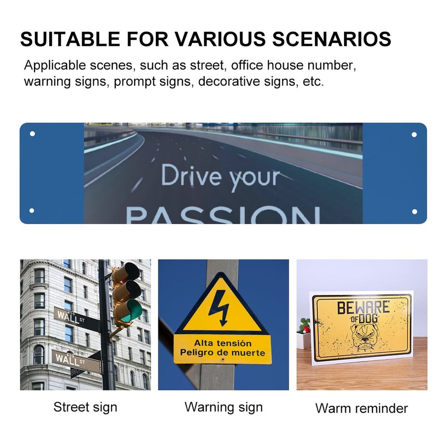 Slim Metal Tin Sign