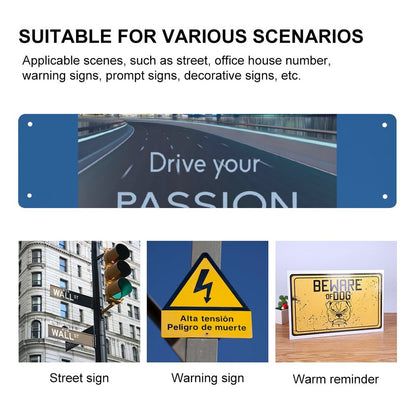 Slim Metal Tin Sign