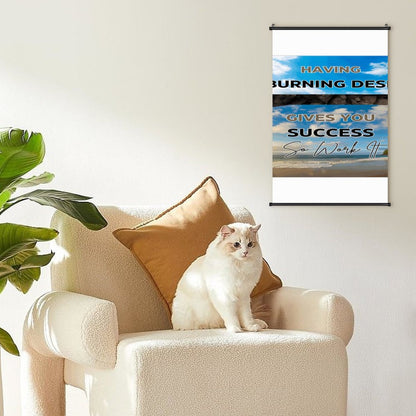 Canvas Hanging Poster with Scrolls-16"x24"/ 40x60cm