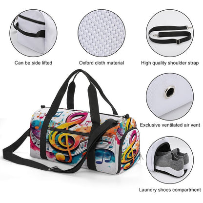 MUSIC GRAFFITI Oxford Gym Duffle Bag