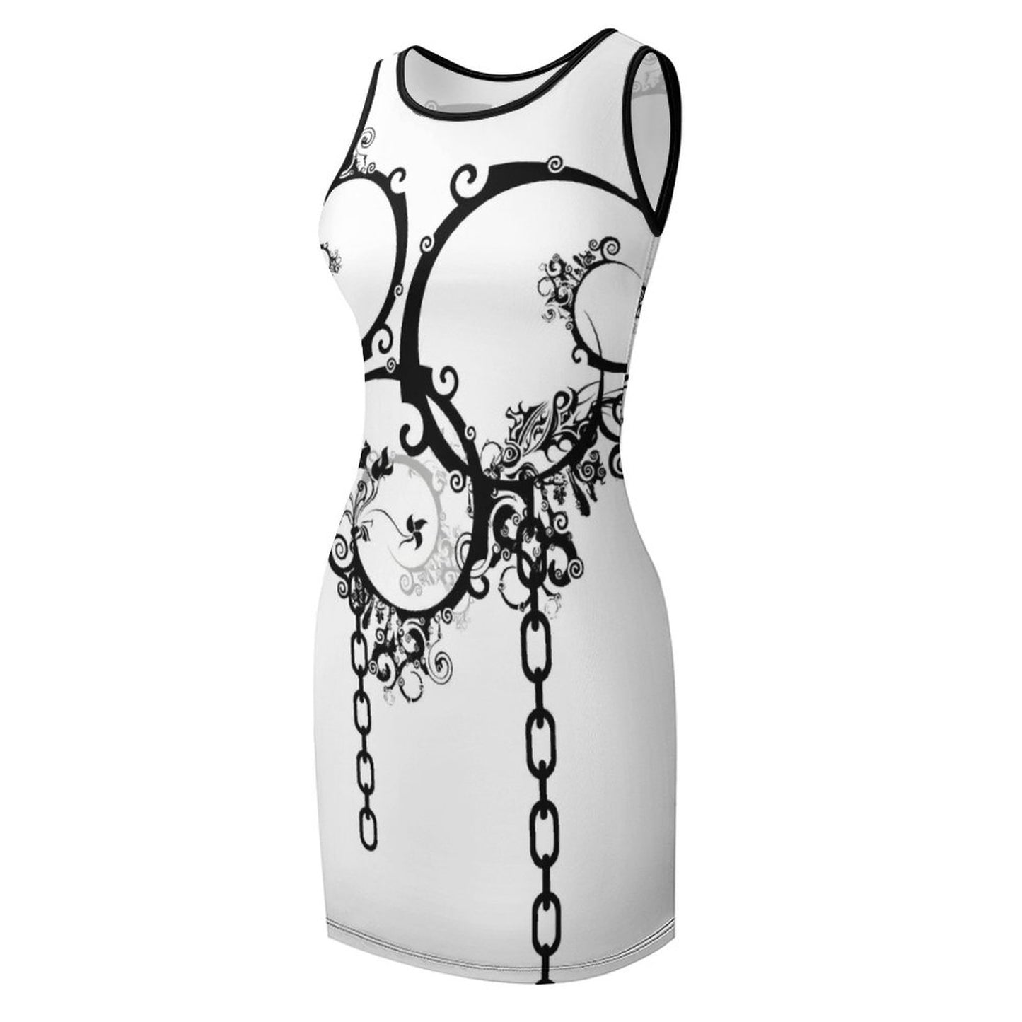 Sleeveless Ladies Tank Dress NZ014 (All-Over Printing)