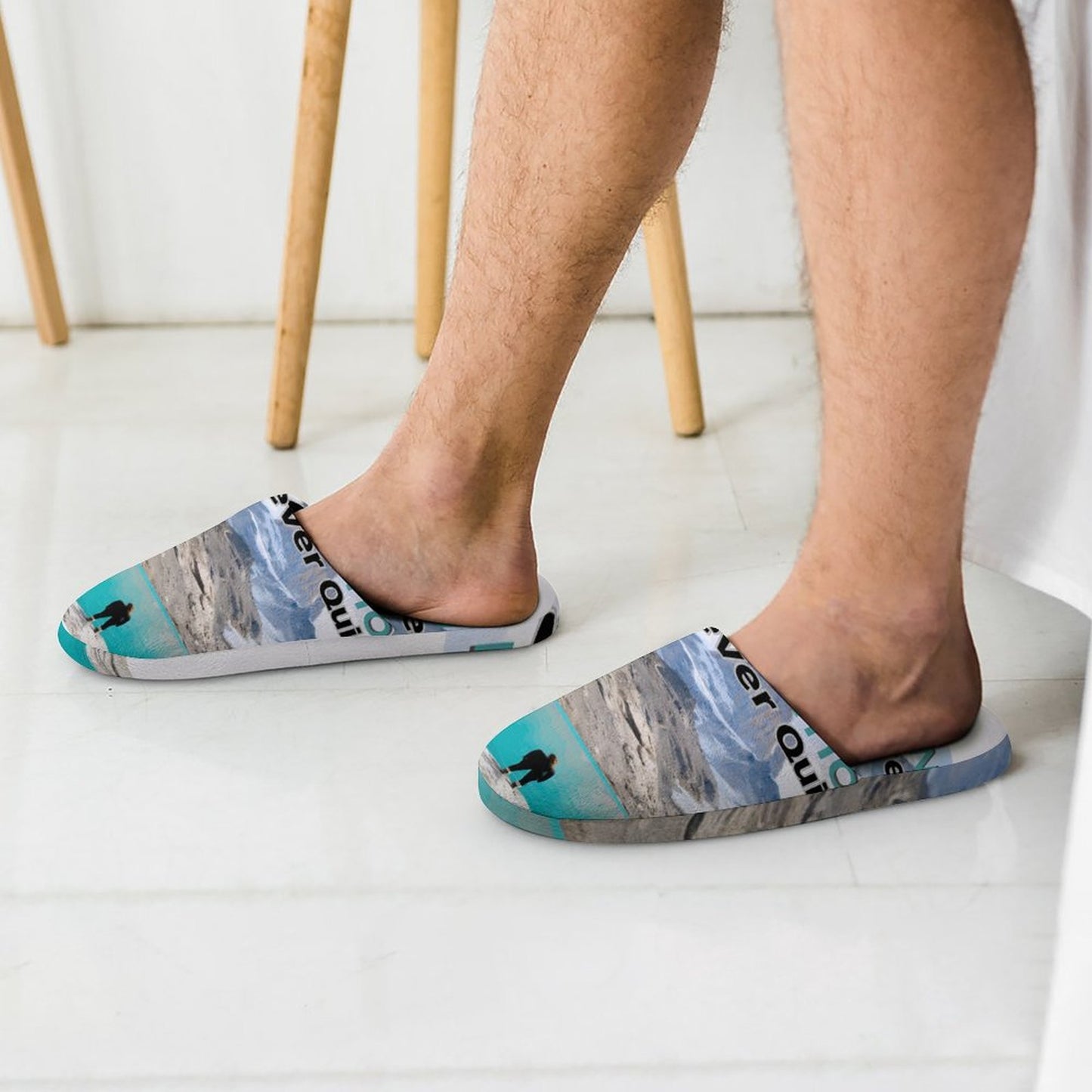 Flannel Men's Cotton Slippers