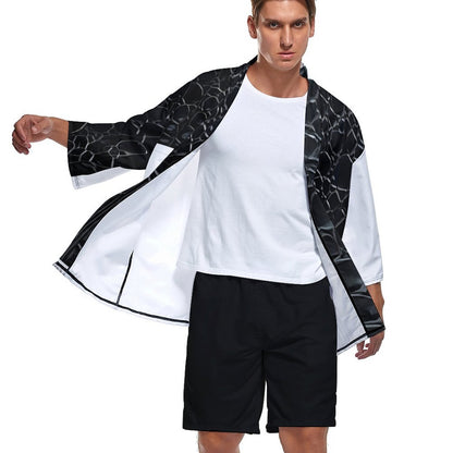Drop Shoulder Male Kimono Cardigan ZS904 (All-Over Printing)