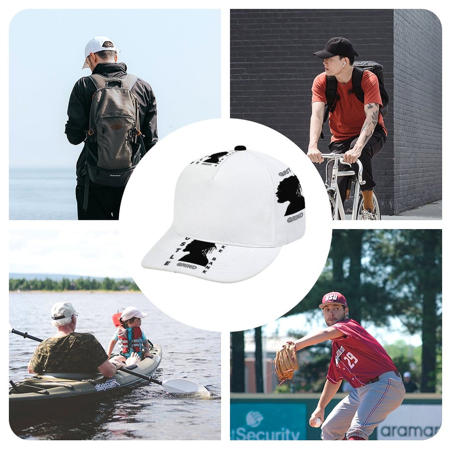 Bent Fitted Cap (All-Over Printing)