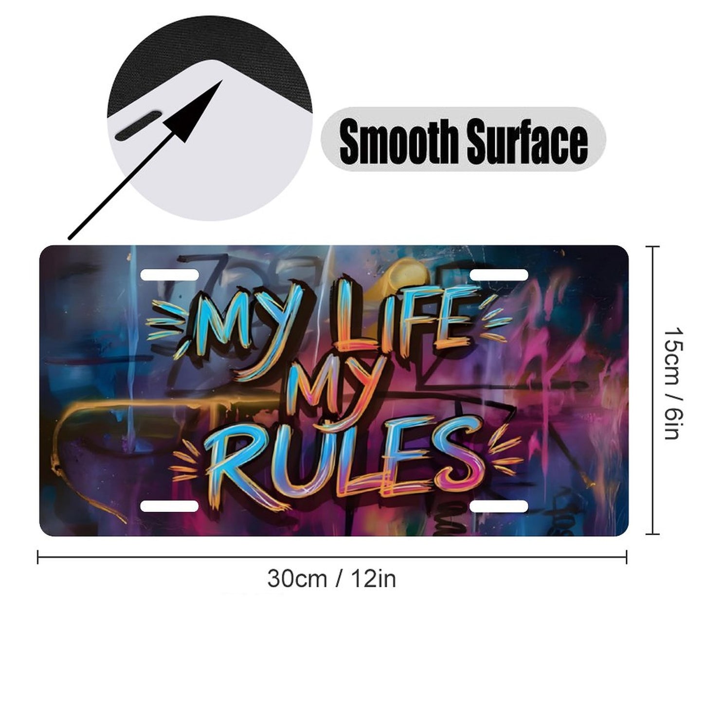 Car License Plate-11.8”x5.9”