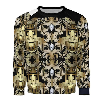 280gsm Men's Crewneck Sweatshirt Raglan A27H (All-Over Printing)