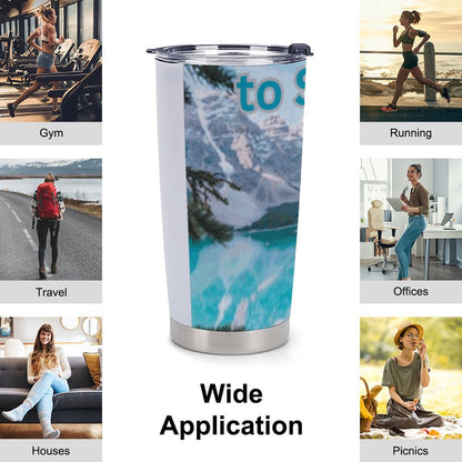 Car Travel Coffee Mug with Lid (All-Over Printing)