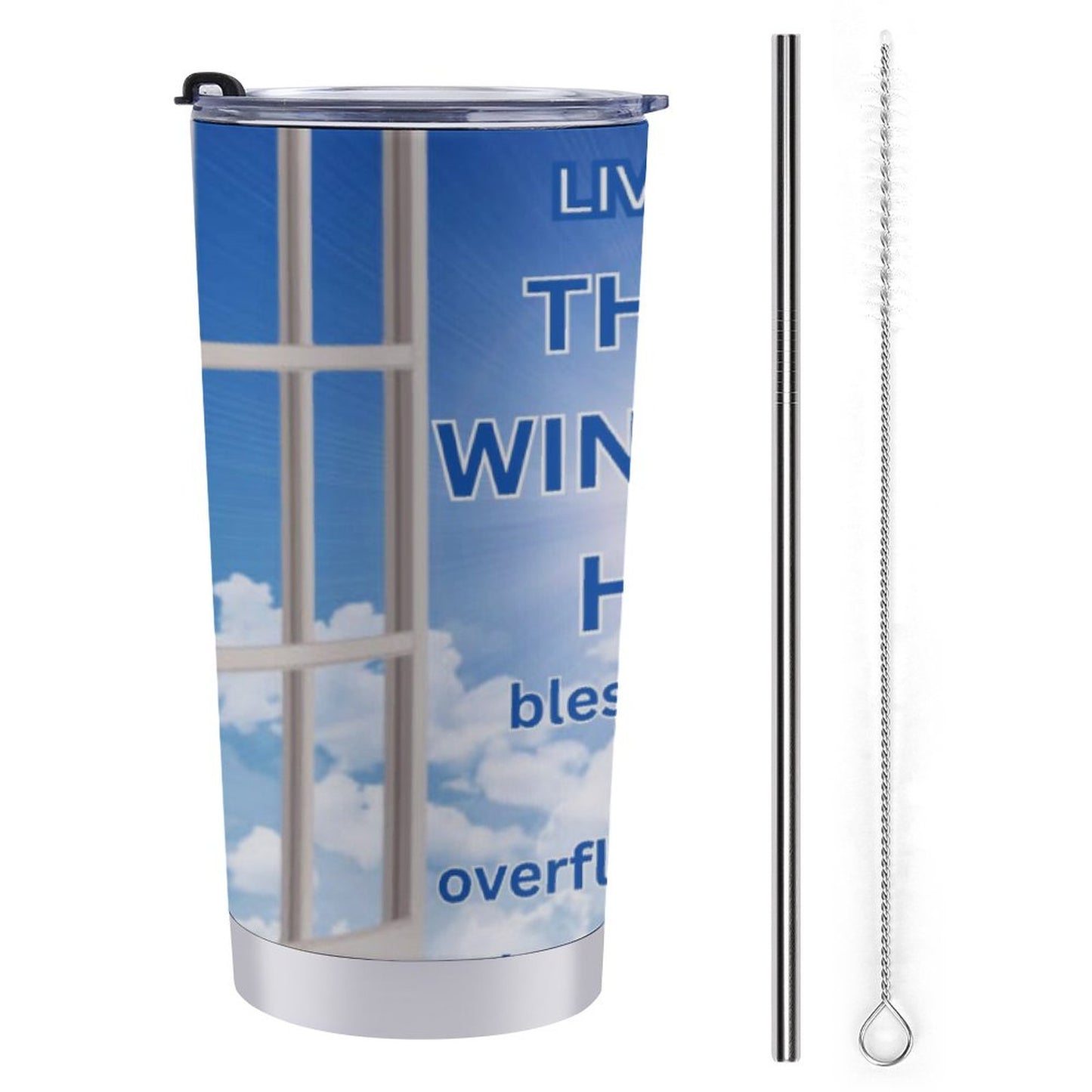 Car Travel Mug Set with Cleaning Kit (590ml/20oz)