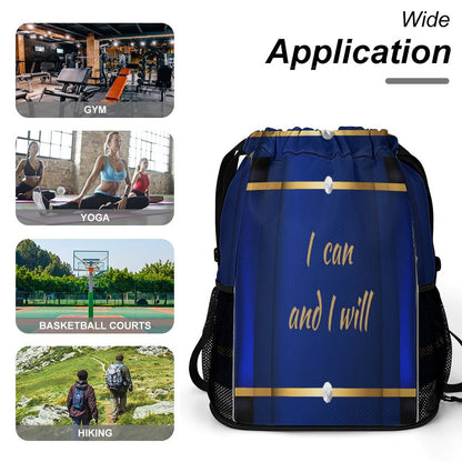 Waffle Cloth Sprots Drawstring Bag (Multi-Sites)