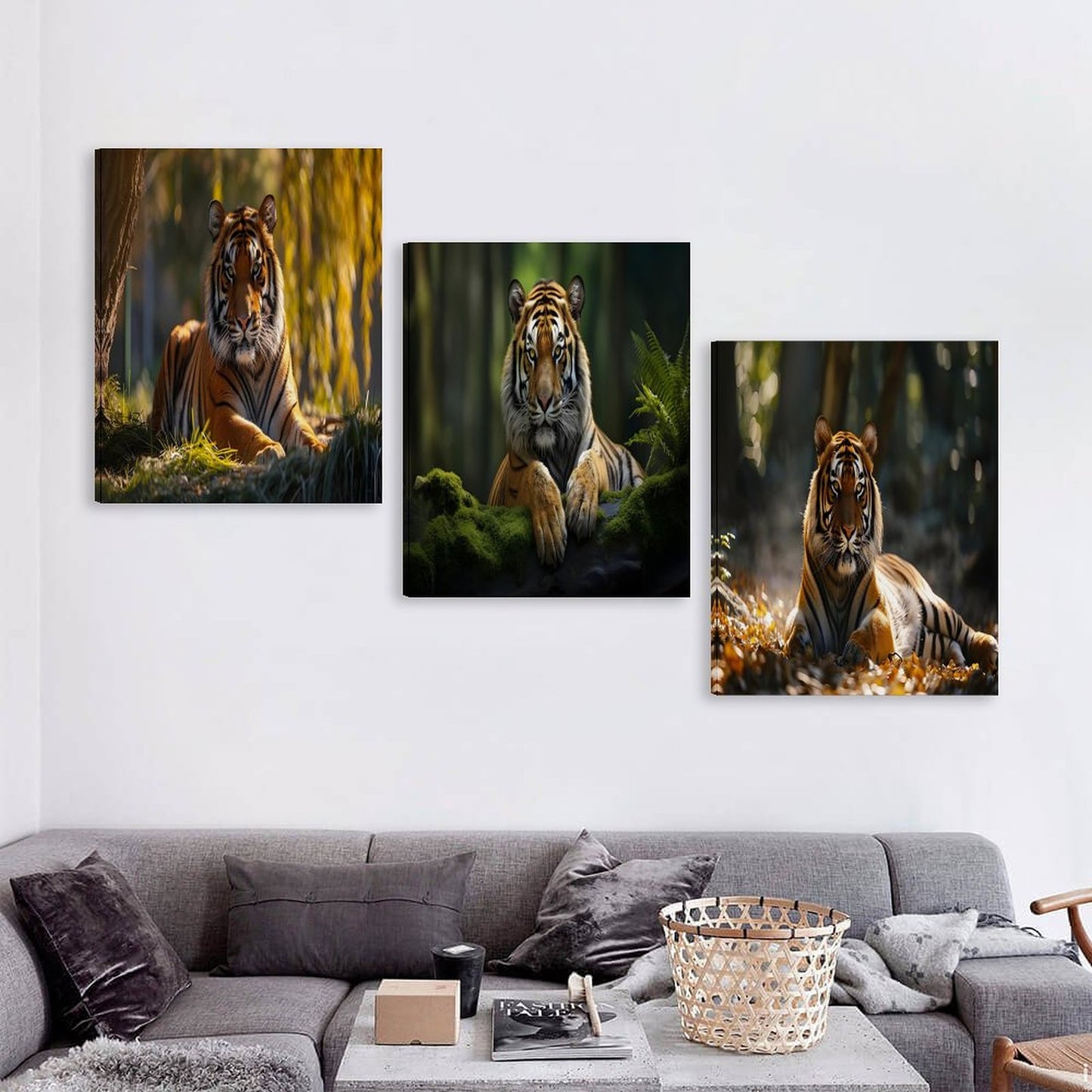 Vertical Multicolor Framed Wall Art-4:5 Aspect Ratio-LION EDITION